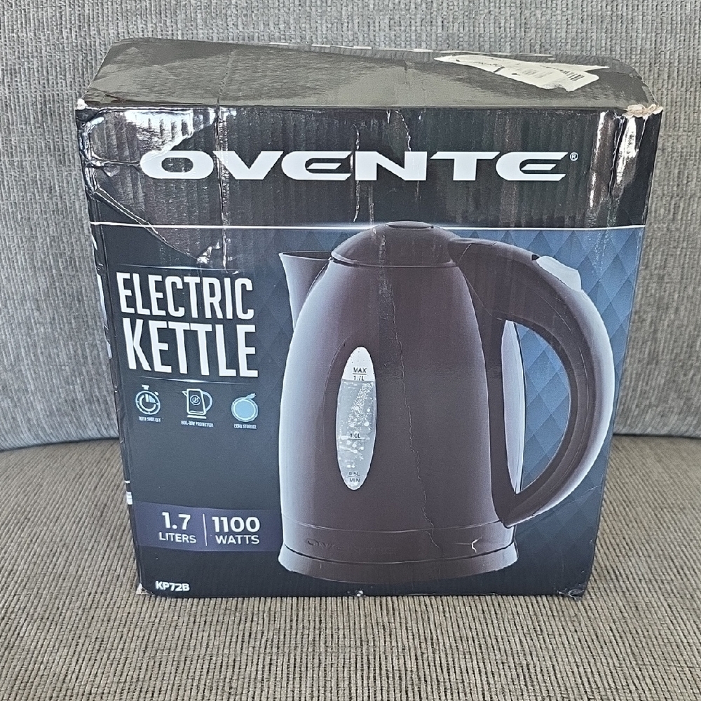 Ovente Electric Kettle 1.7L 1100W Black
